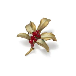 The Met Store Holly Berry Jade Brooch* Pins & Brooches