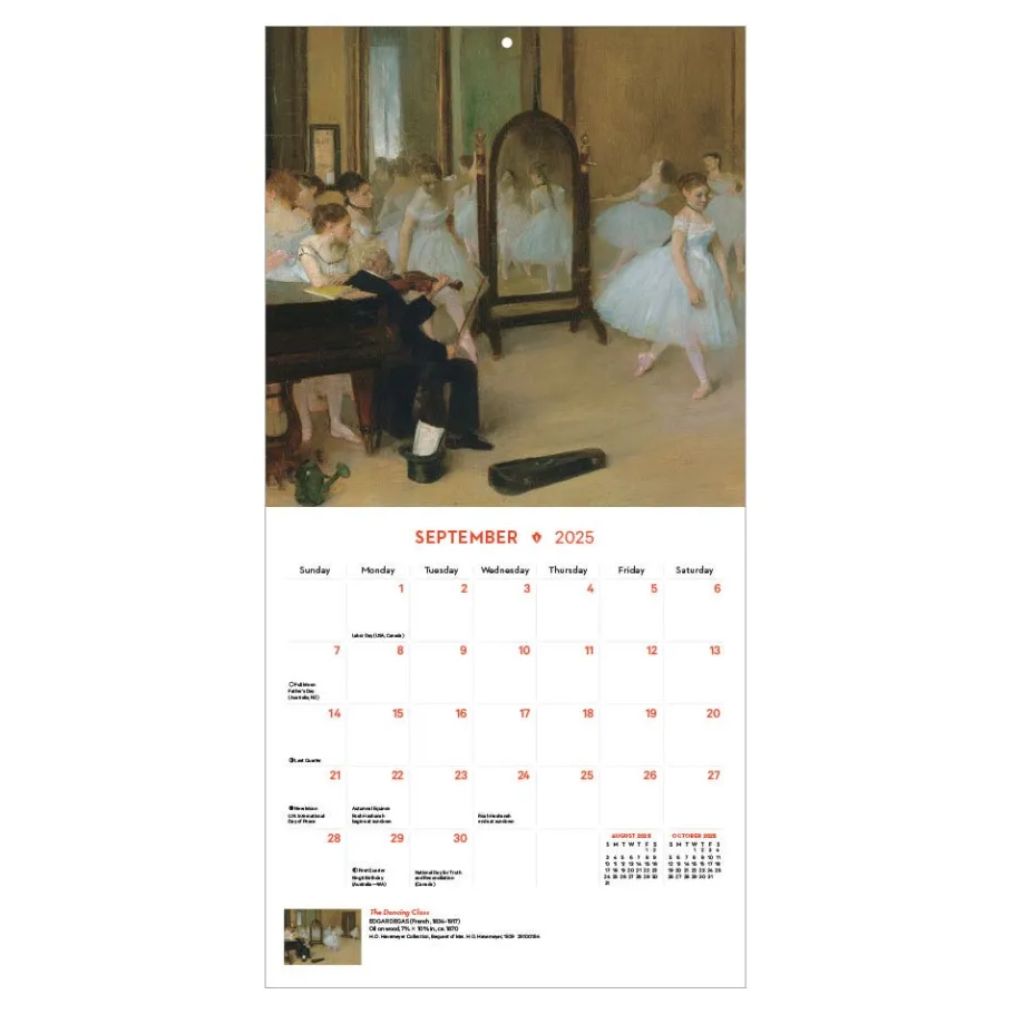 The Met Store Impressionism and Post-Impressionism Mini Wall Calendar 2025* Calendars