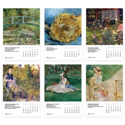 The Met Store Impressionism Gardens Plexiglass Calendar Refill 2025* Calendars