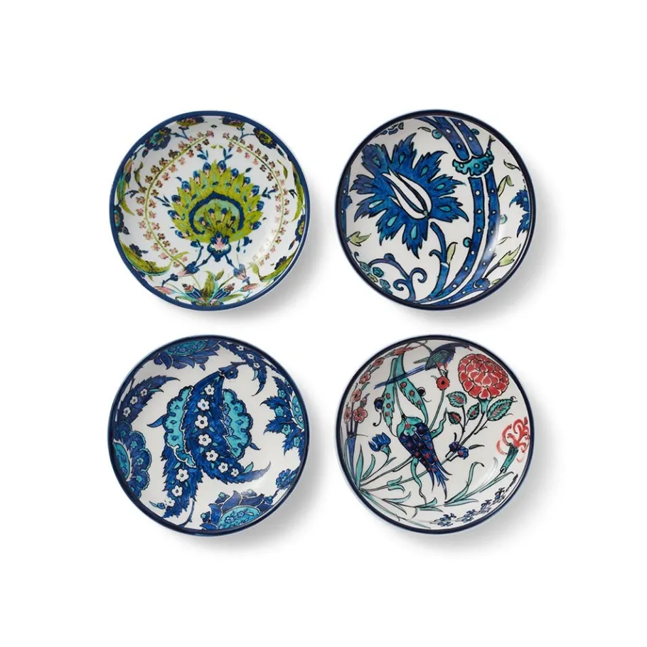 The Met Store Iznik Garden Oil Cruet and Dipping Bowl Set* Tableware