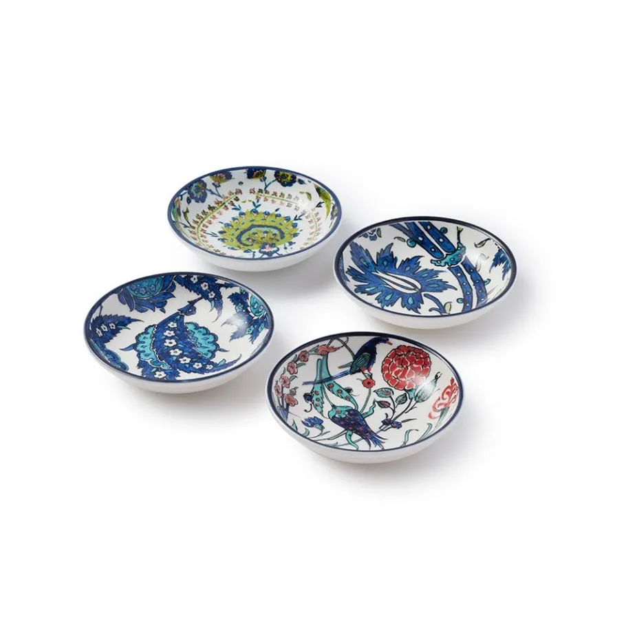 The Met Store Iznik Garden Oil Cruet and Dipping Bowl Set* Tableware