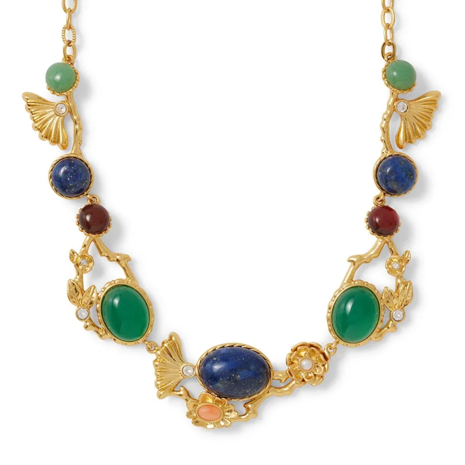 The Met Store Japanese Imari Collar Necklace and Linear Drop Earrings Set* Jewelry Sets