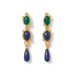 The Met Store Japanese Imari Linear Drop Earrings* Earrings