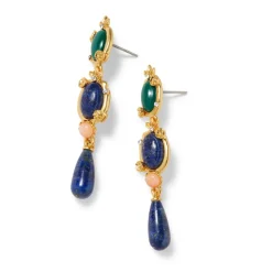 The Met Store Japanese Imari Linear Drop Earrings* Earrings