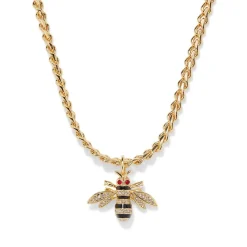 The Met Store Jeweled Bee Pendant Necklace* Necklaces