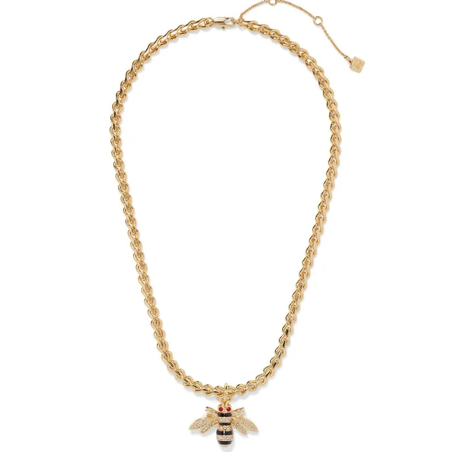 The Met Store Jeweled Bee Pendant Necklace* Necklaces