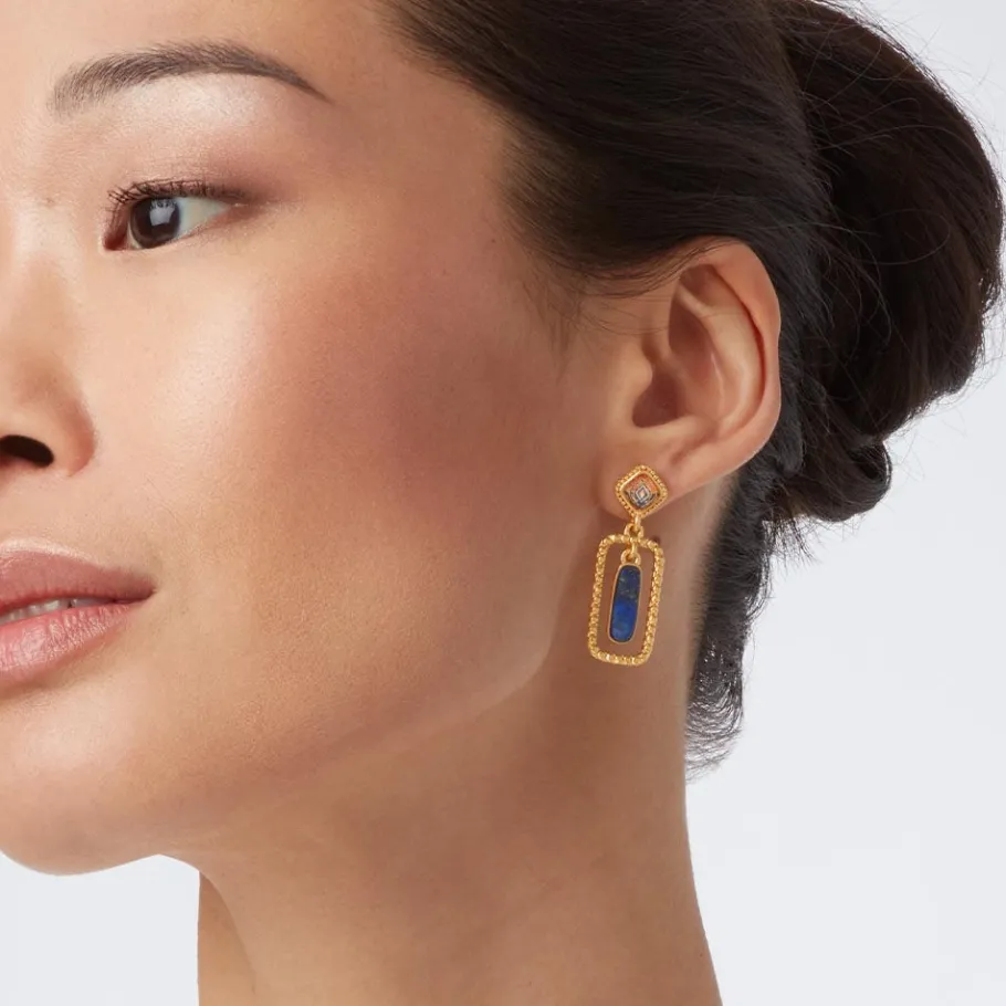 The Met Store Kashan Carpet Rectangular Drop Earrings* Earrings