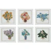 The Met Store Kim Seybert Embroidered Bouquets Linen Cocktail Napkin Set* Tableware