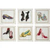 The Met Store Kim Seybert Embroidered Shoes Linen Cocktail Napkin Set* Tableware