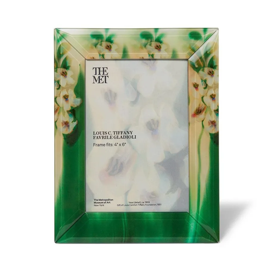 The Met Store Louis C. Tiffany Gladioli Rectangular Glass Frame* Decorative Accents