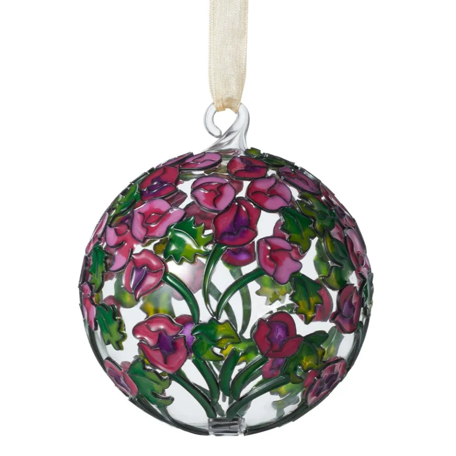 The Met Store Louis C. Tiffany Hollyhocks Cloisonné Ornament* Ornaments