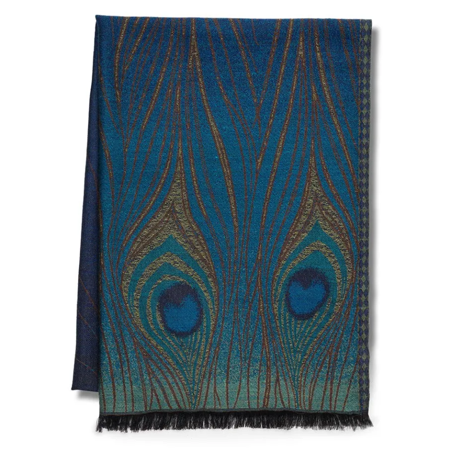 The Met Store Louis C. Tiffany Peacock Feather Wool-Blend Shawl* Scarves & Wraps