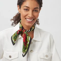 The Met Store Louis C. Tiffany Peonies Silk Neckerchief* Scarves & Wraps
