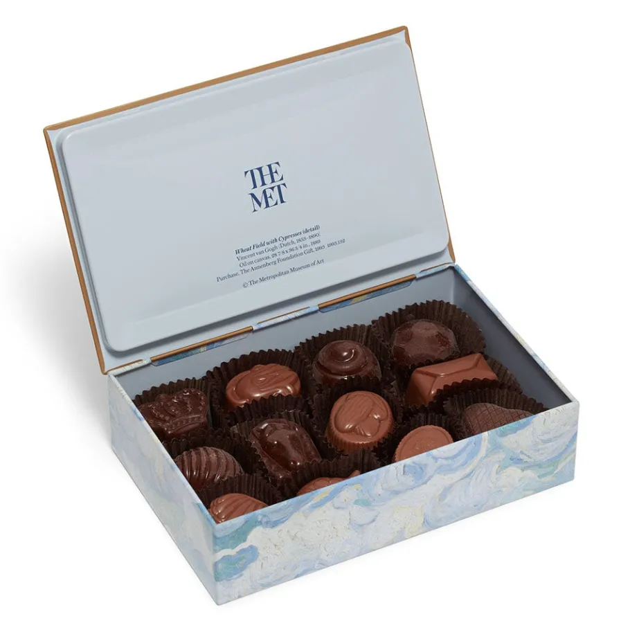 The Met Store Louis Sherry Van Gogh Wheat Field with Cypresses 12-Piece Chocolate Tin* Tableware