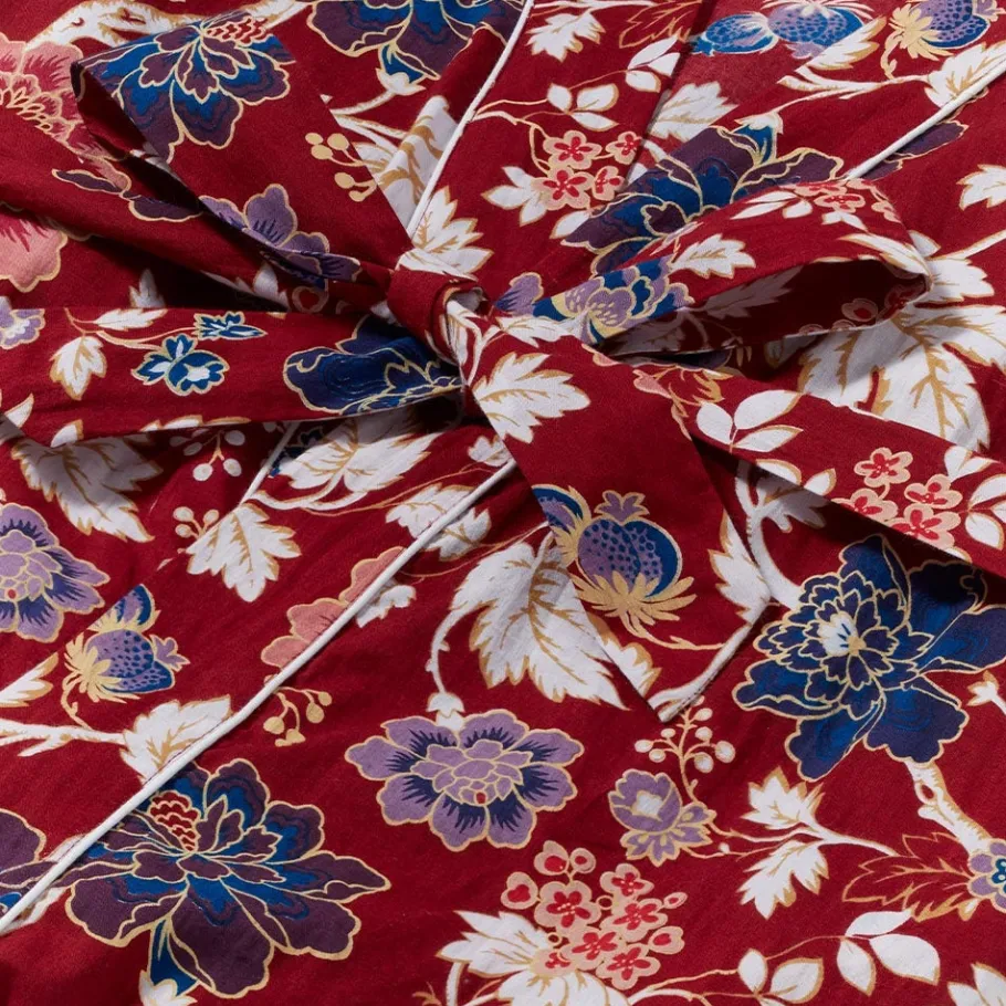 The Met Store Lyon Floral Cotton Women's Robe* Clothing