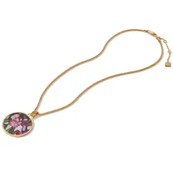 The Met Store Magnolias and Irises Enamel Pendant Necklace* Necklaces