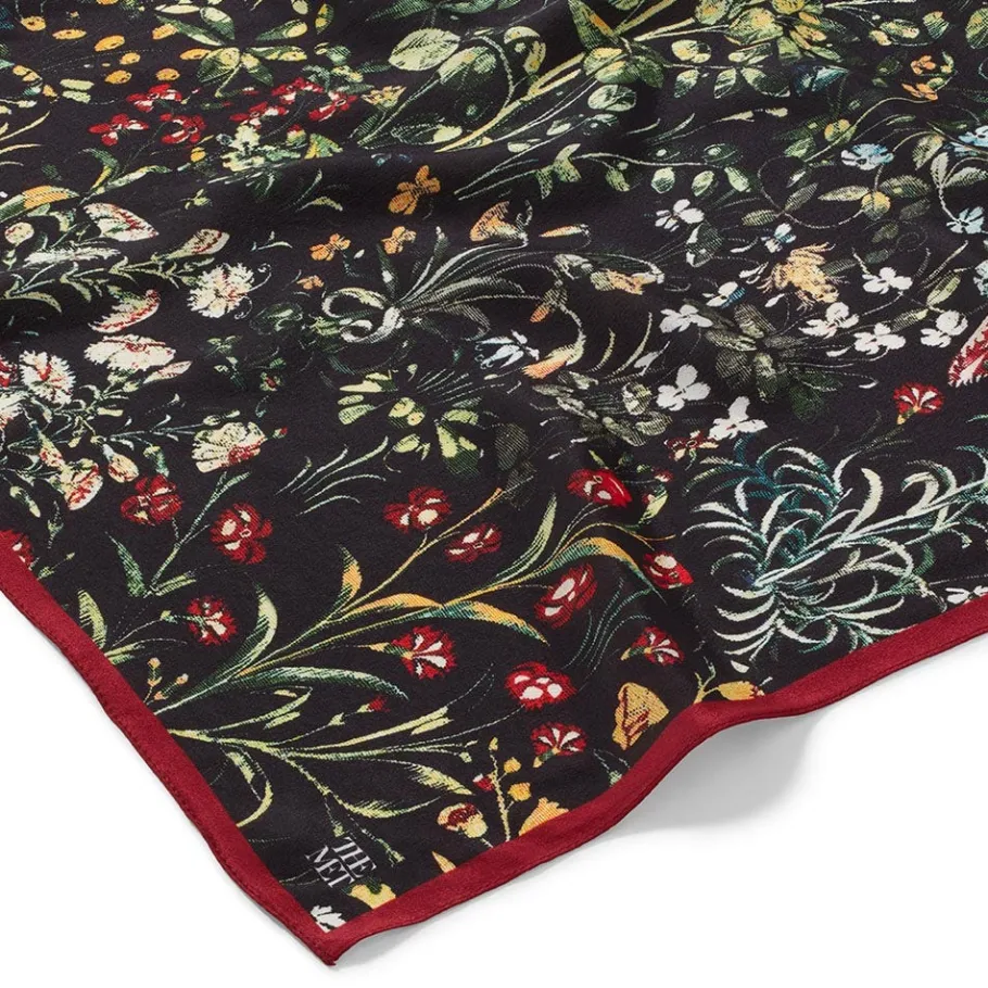 The Met Store Medieval Millefleurs Oblong Silk Scarf* Scarves & Wraps