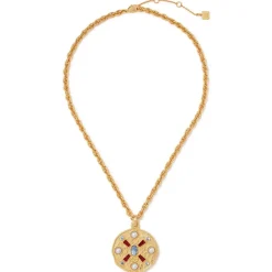 The Met Store Medieval Stone Medallion Pendant Necklace* Necklaces