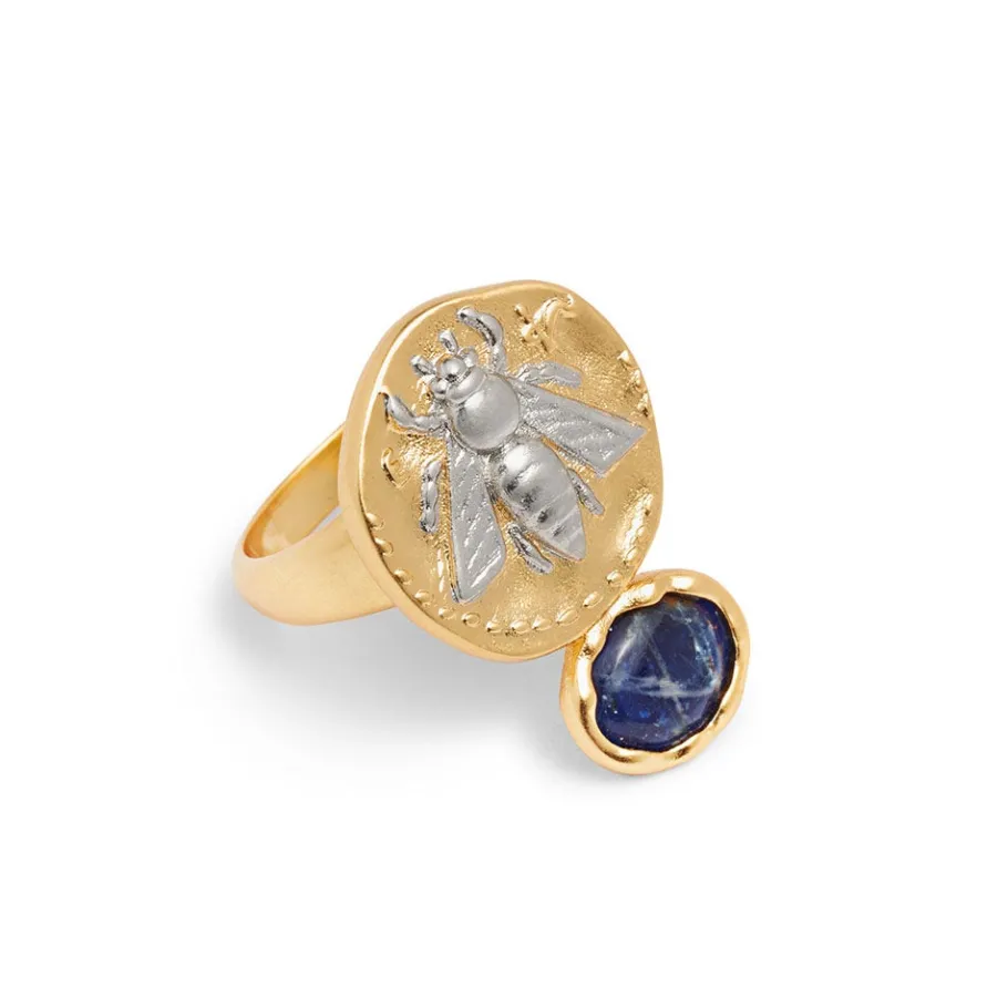 The Met Store Mediterranean Coin and Stone Ring* Rings