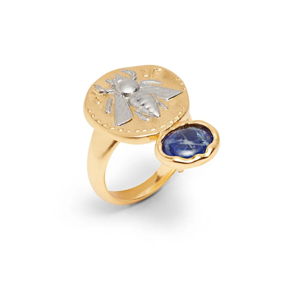The Met Store Mediterranean Coin and Stone Ring* Rings