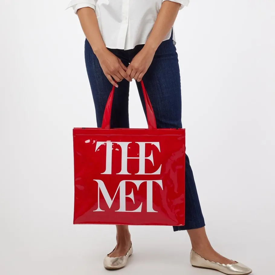 The Met Store Met Logo Vinyl Tote* Bags