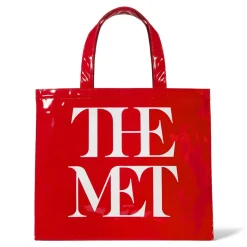 The Met Store Met Logo Vinyl Tote* Bags