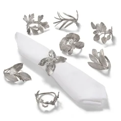 The Met Store Mixed Herb Napkin Ring Set* Tableware