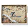 The Met Store Momoyama Cranes and Flowers Lacquer Tray* Tableware|Decorative Accents