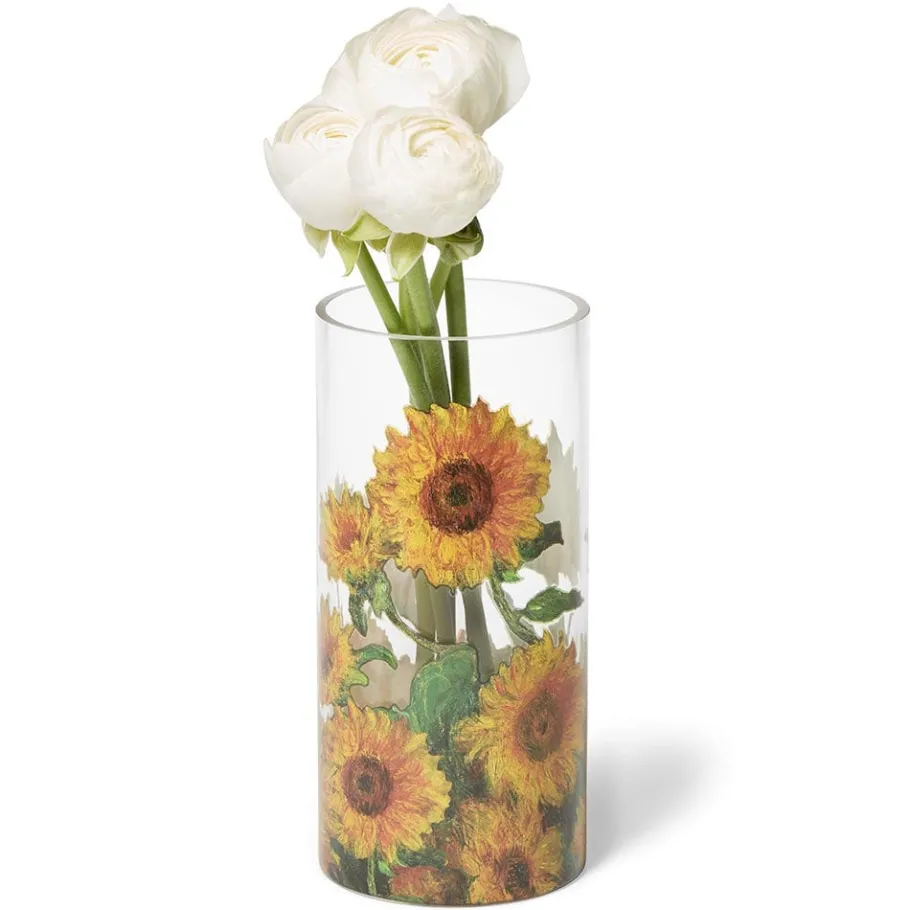 The Met Store Monet Sunflowers Glass Vase* Tableware|Decorative Accents