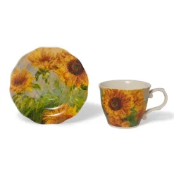 The Met Store Monet Sunflowers Teacup and Saucer* Tableware