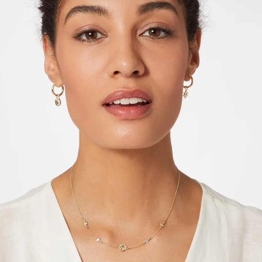 The Met Store Moon and Star Hoop Earrings* Earrings