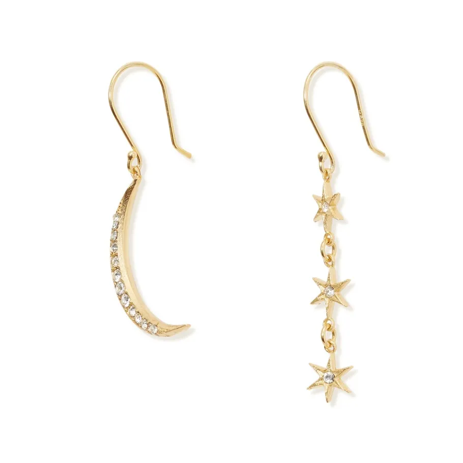 The Met Store Moon and Stars Drop Earrings* Earrings