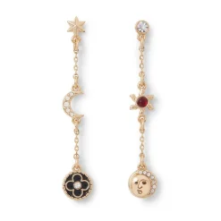 The Met Store Moonface and Crescent Drop Earrings* Earrings