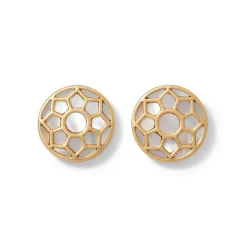 The Met Store Mother-of-Pearl Mosaic Stud Earrings* Earrings