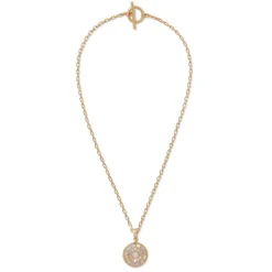 The Met Store Mother-of-Pearl Mosaic T-Bar Pendant Necklace* Necklaces
