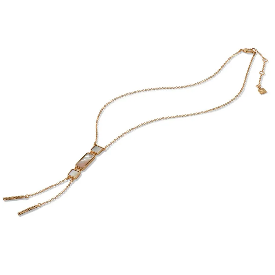 The Met Store Mother-of-Pearl Tile Double Lariat Necklace* Necklaces