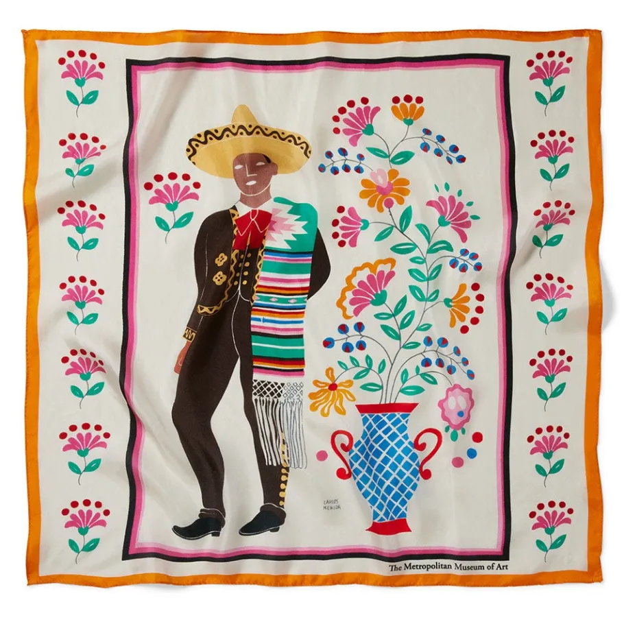 The Met Store Mérida Saltillo Dress Silk Neckerchief* Scarves & Wraps