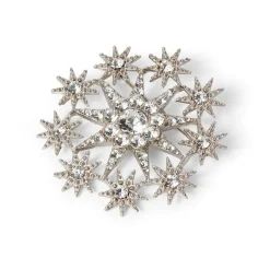 The Met Store Ottoman Star Antiqued Silver Brooch* Pins & Brooches