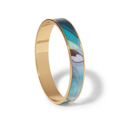 The Met Store Peacock Feather Enamel Bangle* Bracelets