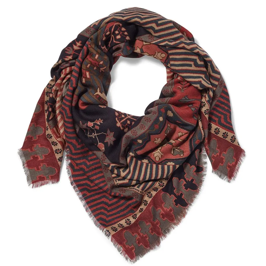 The Met Store Persian Garden Oversize Square Wool Scarf* Scarves & Wraps