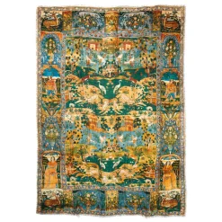 The Met Store Persian Pictorial Textile Oversize Oblong Scarf* Scarves & Wraps