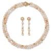 The Met Store Philippine Pearl Double-Strand Necklace and Linear Drop Earrings Set* Jewelry Sets