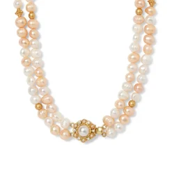 The Met Store Philippine Pearl Double-Strand Necklace and Linear Drop Earrings Set* Jewelry Sets