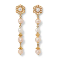 The Met Store Philippine Pearl Double-Strand Necklace and Linear Drop Earrings Set* Jewelry Sets