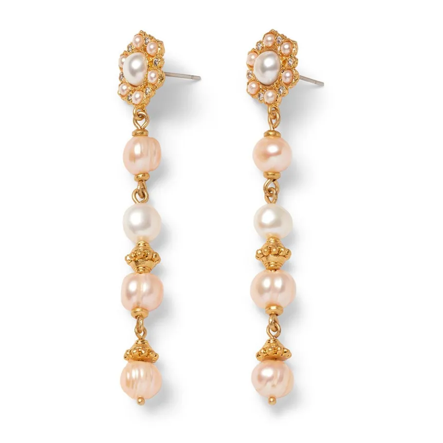 The Met Store Philippine Pearl Double-Strand Necklace and Linear Drop Earrings Set* Jewelry Sets