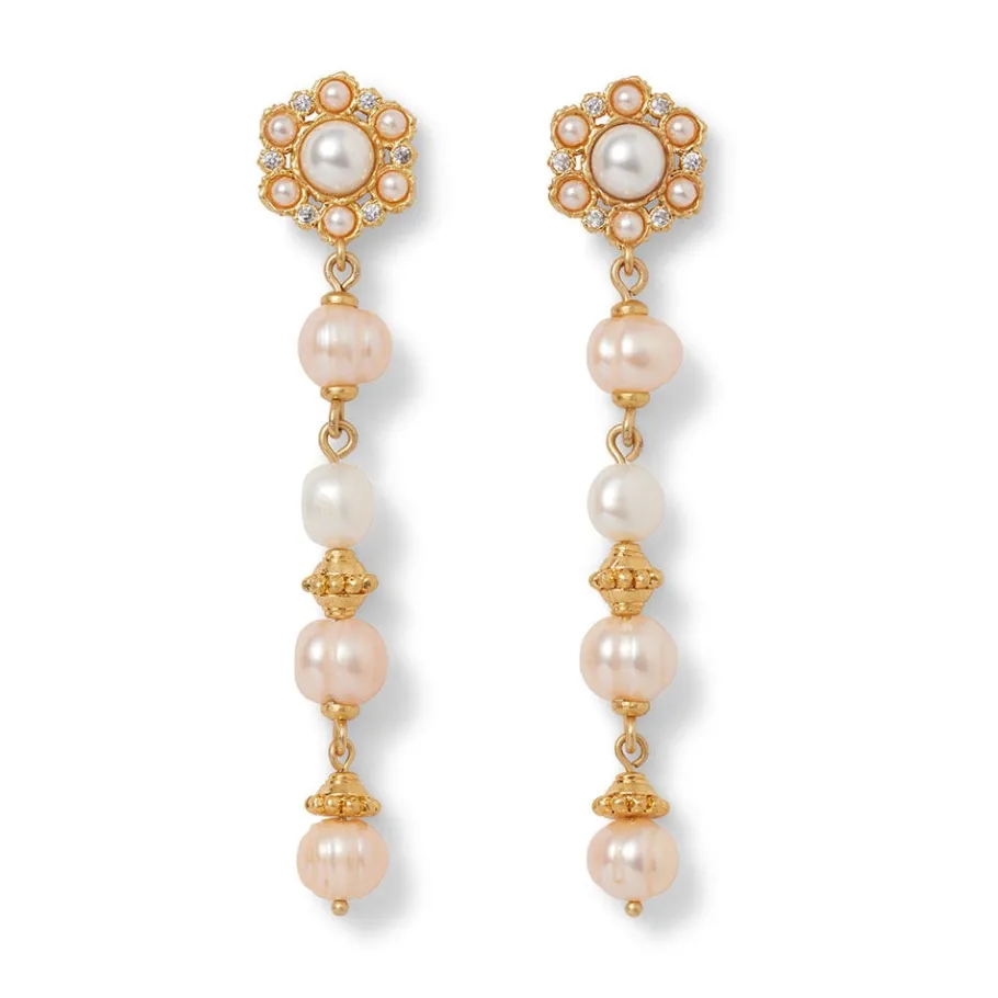 The Met Store Philippine Pearl Linear Drop Earrings* Earrings