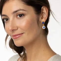 The Met Store Qing Bottle Lariat Necklace and Floral Drop Earrings Set* Jewelry Sets