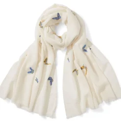 The Met Store Qing Embroidered Butterflies Oblong Scarf* Scarves & Wraps