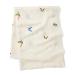 The Met Store Qing Embroidered Butterflies Oblong Scarf* Scarves & Wraps