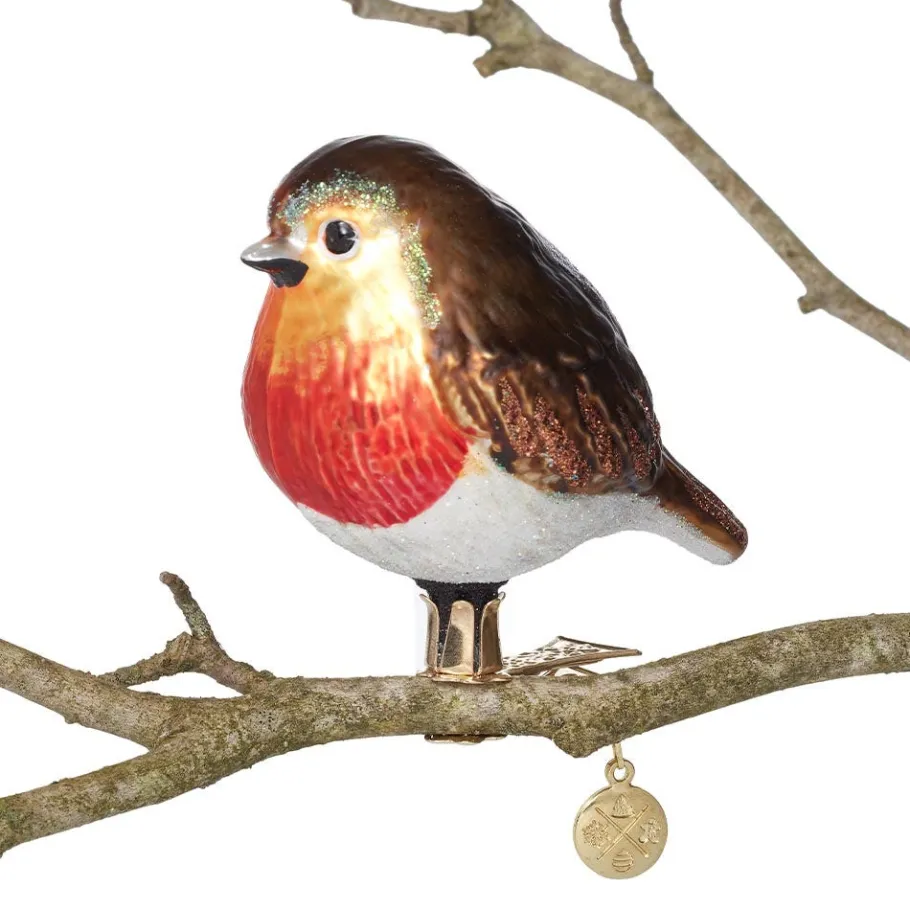 The Met Store Robin Glass Ornament* Ornaments